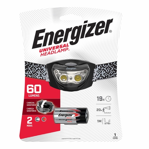 [OT224-01] LINTERNA MANOS LIBRES 3LEDS 60 LUMENS- ENERGIZER